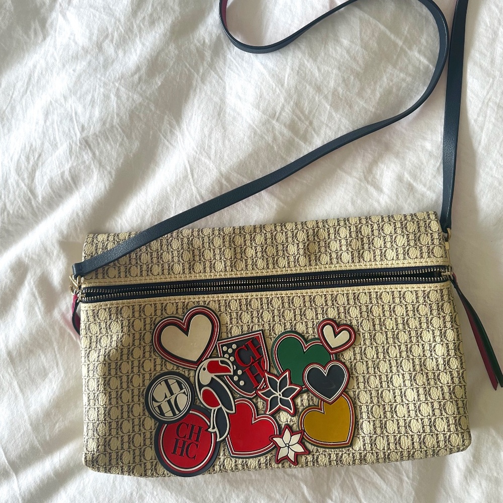 CAROLINA HERRERA CH MONOGRAM PURSE/CLUTCH - GREAT CONDITION